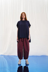 BLUSA VDR DE LINHO COM RECORTES - Carla Valente