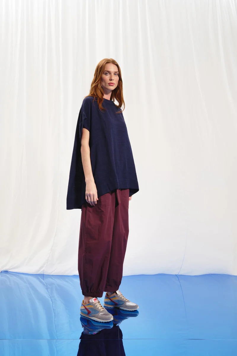 BLUSA VDR DE LINHO COM RECORTES - Carla Valente