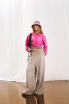 PANTALONA VDR WIDE LEG LINHO - Carla Valente