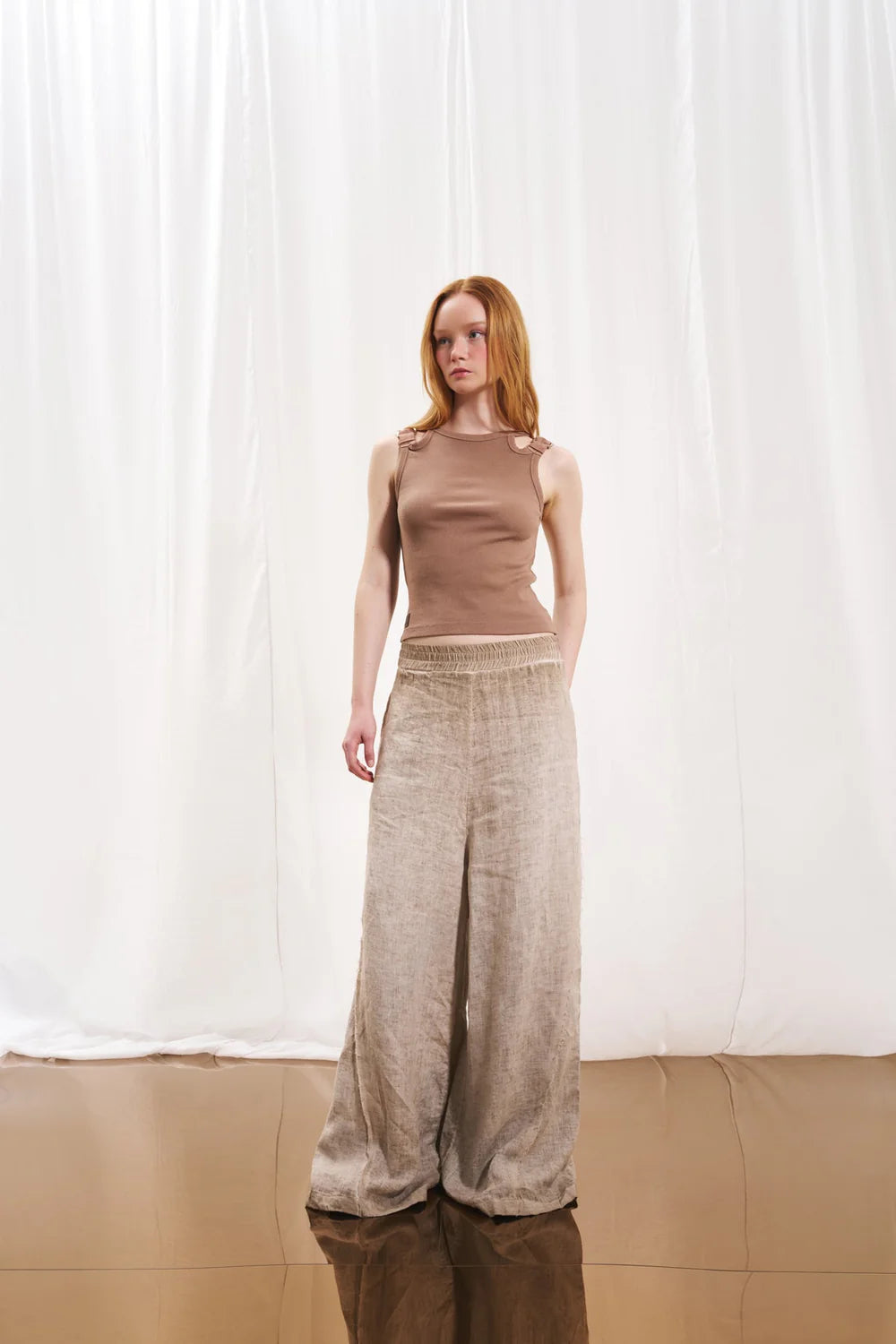 PANTALONA VDR WIDE LEG LINHO - Carla Valente