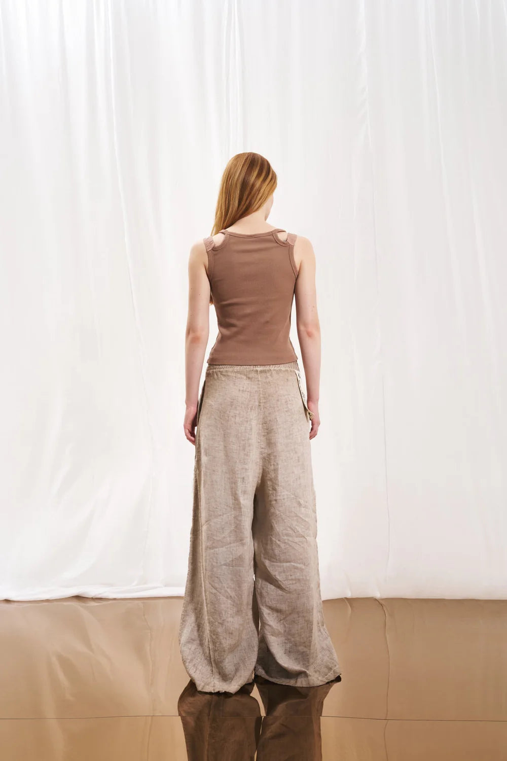 PANTALONA VDR WIDE LEG LINHO - Carla Valente
