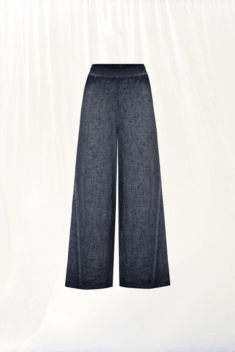 PANTALONA VDR WIDE LEG LINHO - Carla Valente