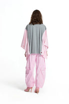 T-SHIRT VDR DECOTE EM V 17 FLORIDO COM MANGA AS RISCAS - Carla Valente