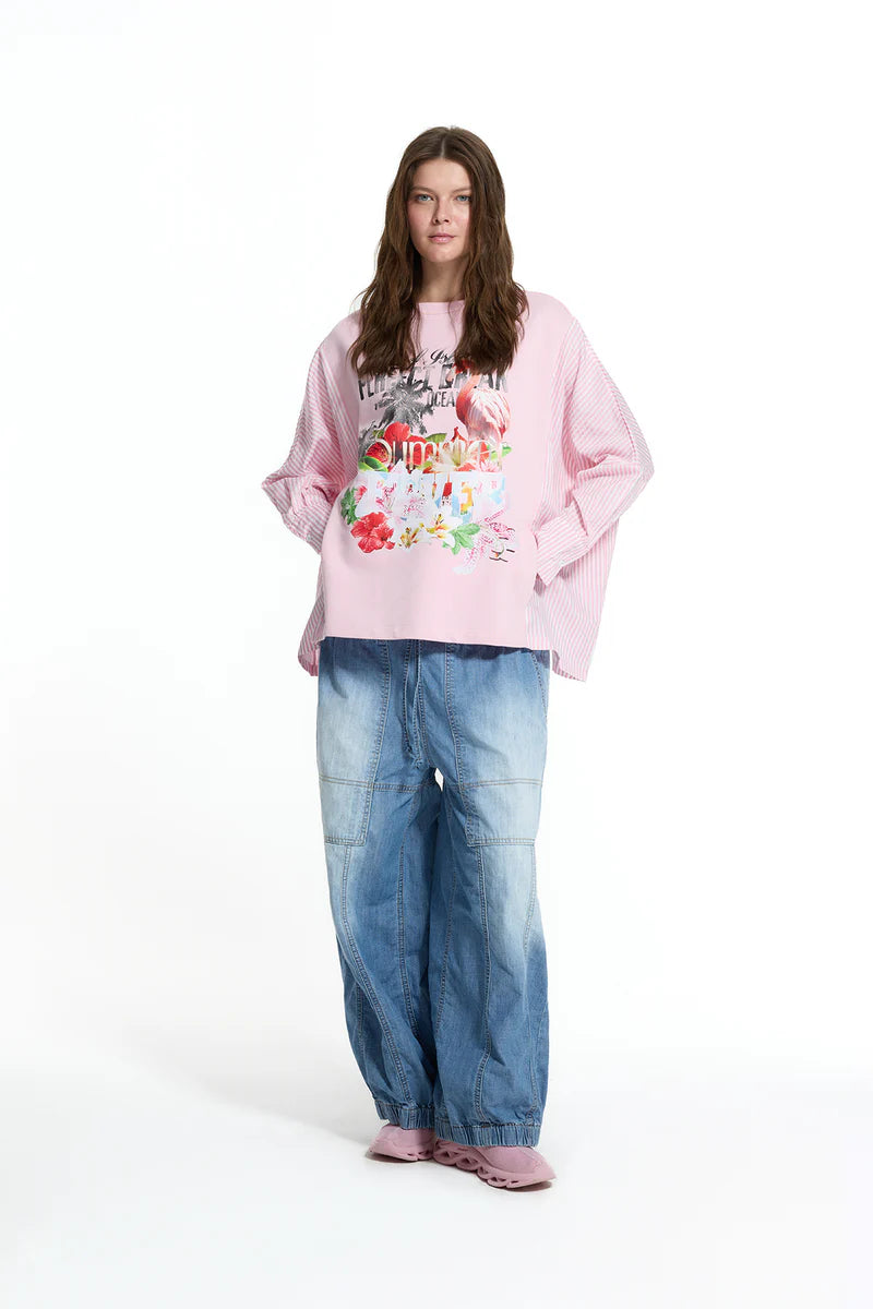 SWEATSHIRT VDR FLAMINGO SUMMER - Carla Valente