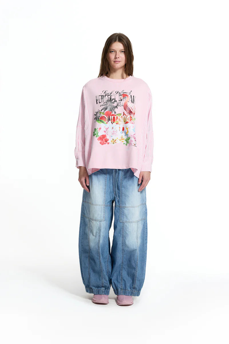 SWEATSHIRT VDR FLAMINGO SUMMER - Carla Valente