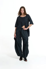 CALÇA VDR BALLOON  COM CUSTURAS ASSIMÉTRICA