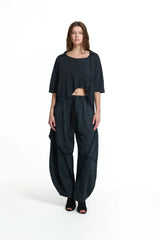 CALÇA VDR BALLOON  COM CUSTURAS ASSIMÉTRICA