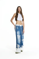 CALÇAS VDR WIDE LEG  COMBINADO GANGA COM FELPA - Carla Valente