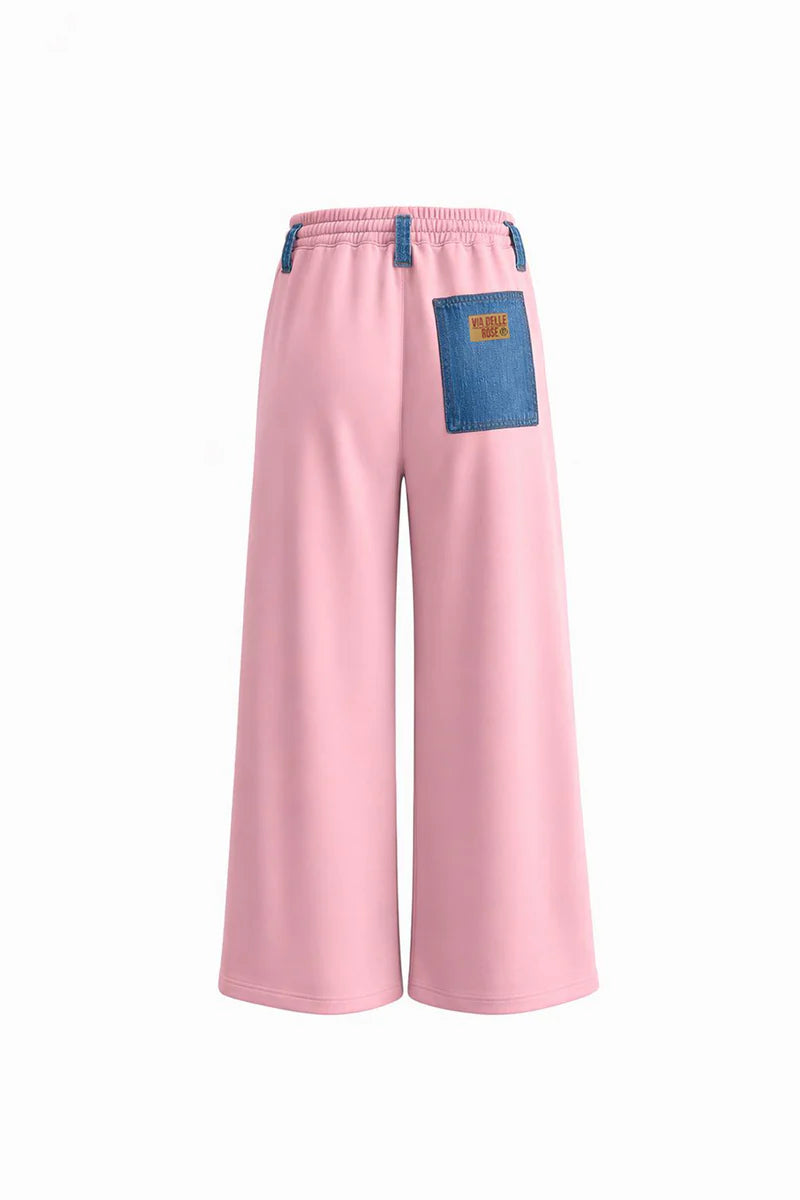 CALÇAS VDR WIDE LEG  COMBINADO GANGA COM FELPA - Carla Valente