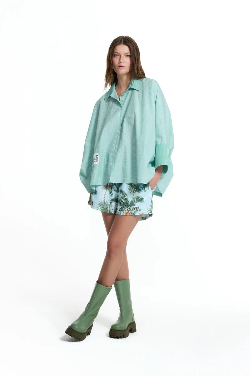 CAMISA VDR CORTE FOLGADO COM ESTAMPA NAS COSTAS - Carla Valente