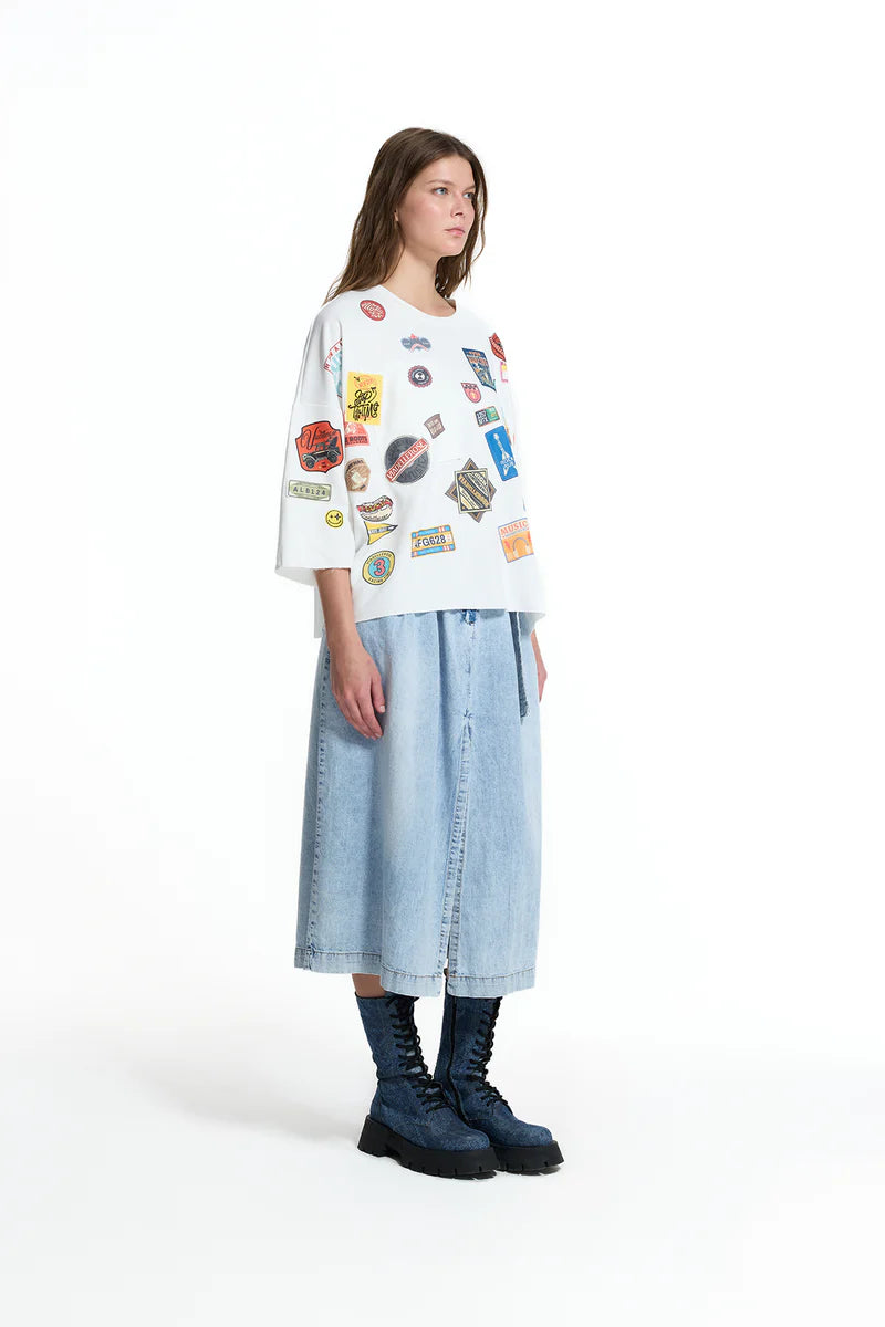 SWEATSHIRT VDR COM PATCHWORKS - Carla Valente