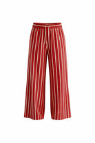 CALÇAS VDR WIDE LEG RISCAS CINTA COM ELÁSTICO COM CORDÃO - Carla Valente