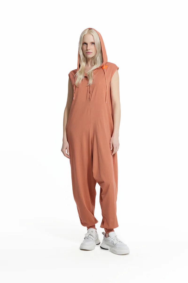 JUMPSUIT VDR MANGA CAVA COM CARAPUÇO - Carla Valente