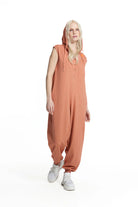 JUMPSUIT VDR MANGA CAVA COM CARAPUÇO - Carla Valente