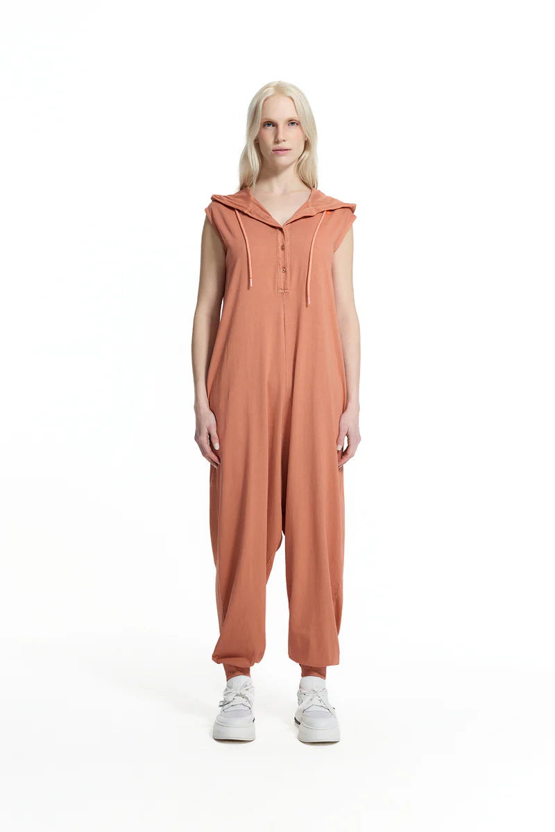 JUMPSUIT VDR MANGA CAVA COM CARAPUÇO - Carla Valente