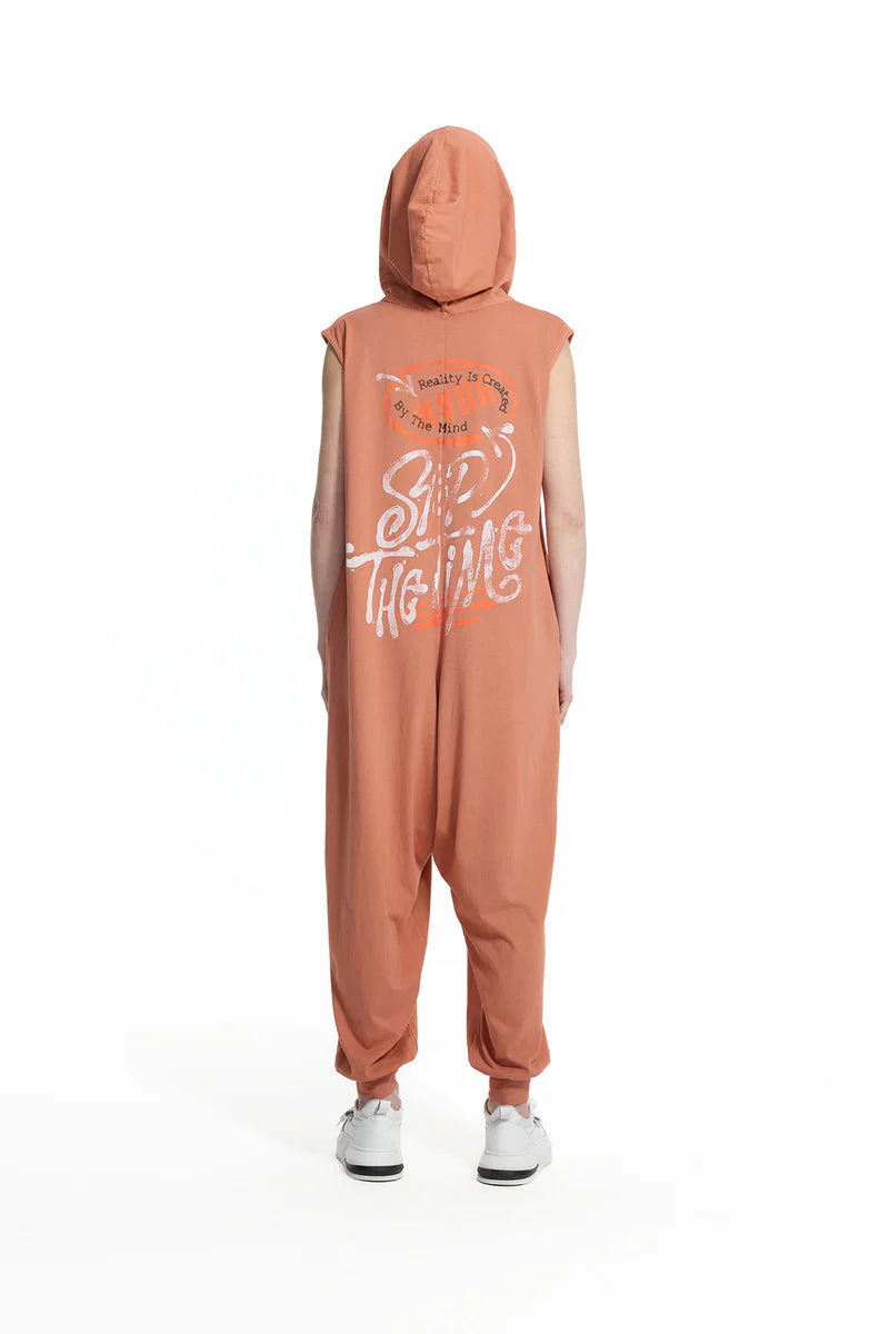 JUMPSUIT VDR MANGA CAVA COM CARAPUÇO - Carla Valente