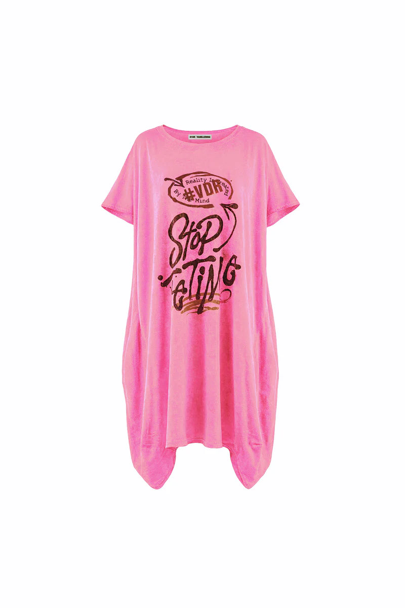VESTIDO VDR OVERSIZE STOP EATING - Carla Valente