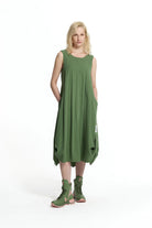 VESTIDO VDR MANGA CAVA ABALONADO DECOTE PREFUNDO NAS COSTAS - Carla Valente