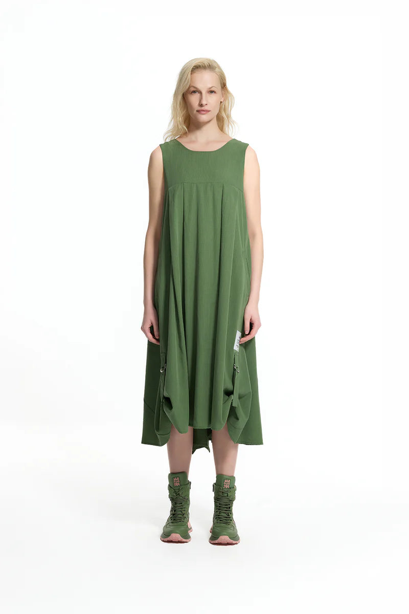 VESTIDO VDR MANGA CAVA ABALONADO DECOTE PREFUNDO NAS COSTAS - Carla Valente