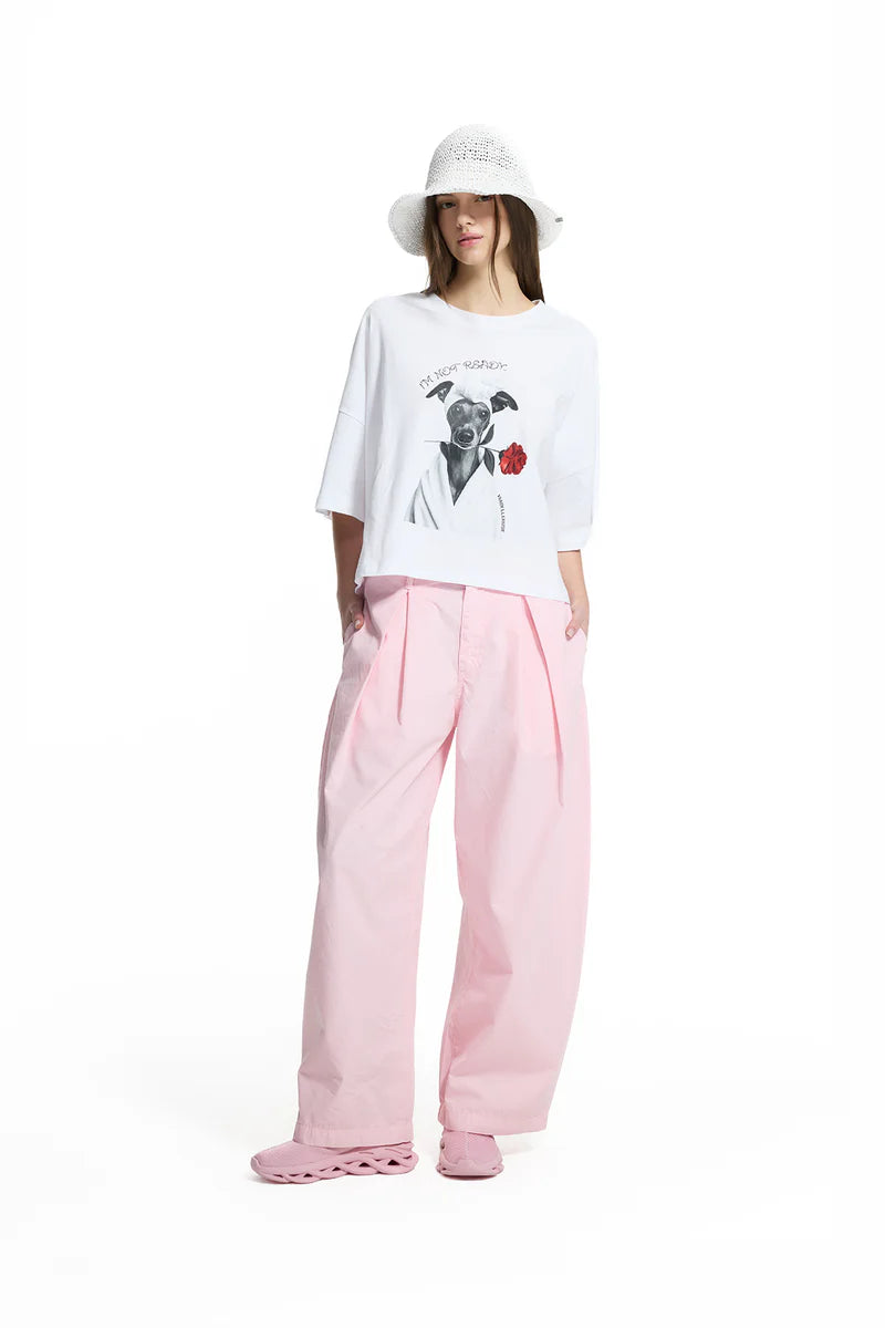 T-SHIRT VDR I´M NOT READY GALGO COM FLOR - Carla Valente