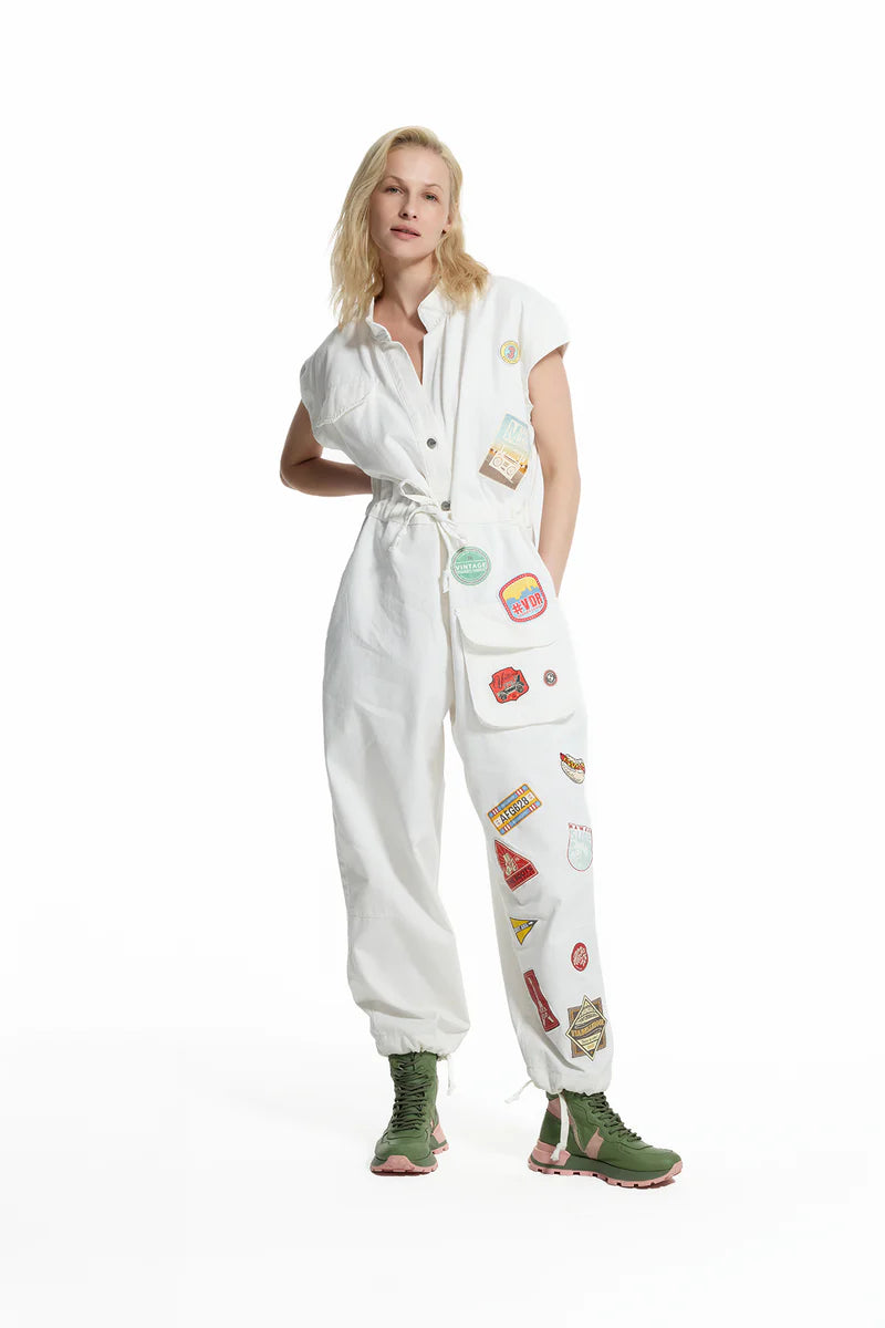 JUMPSUIT VDR COM PATCHWORKS - Carla Valente