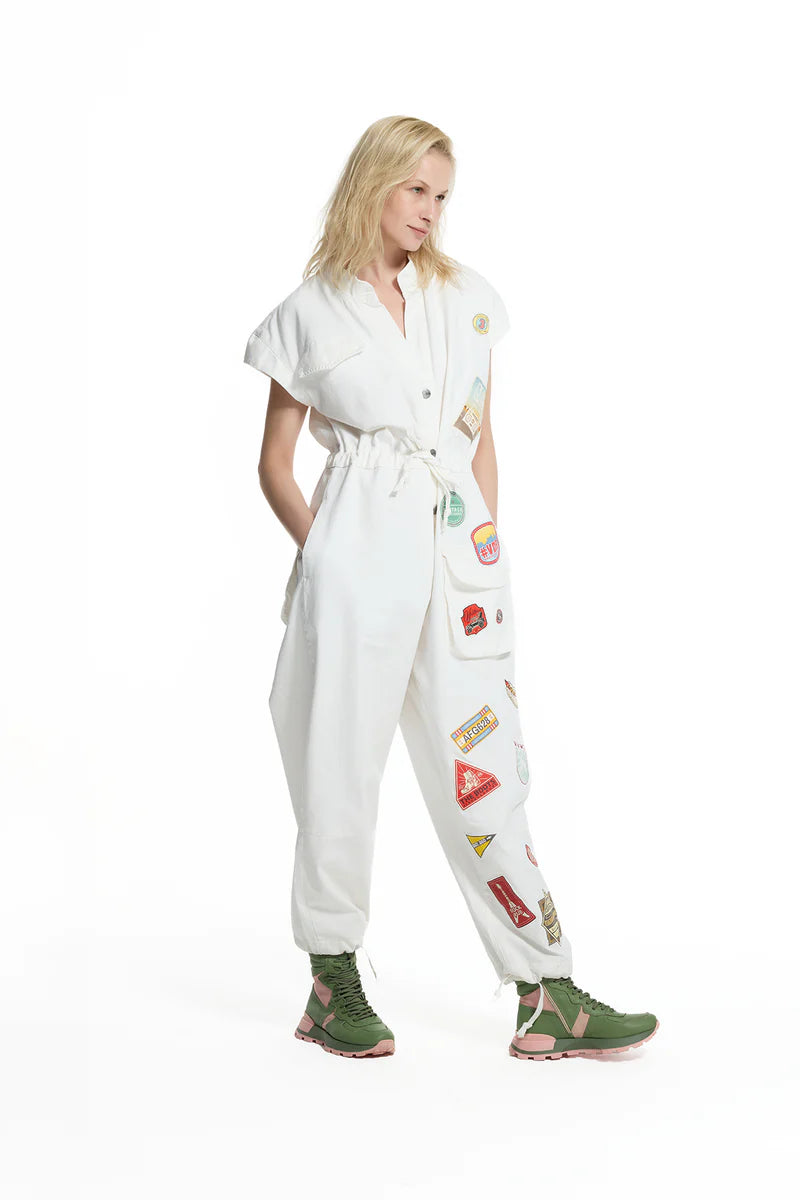 JUMPSUIT VDR COM PATCHWORKS - Carla Valente
