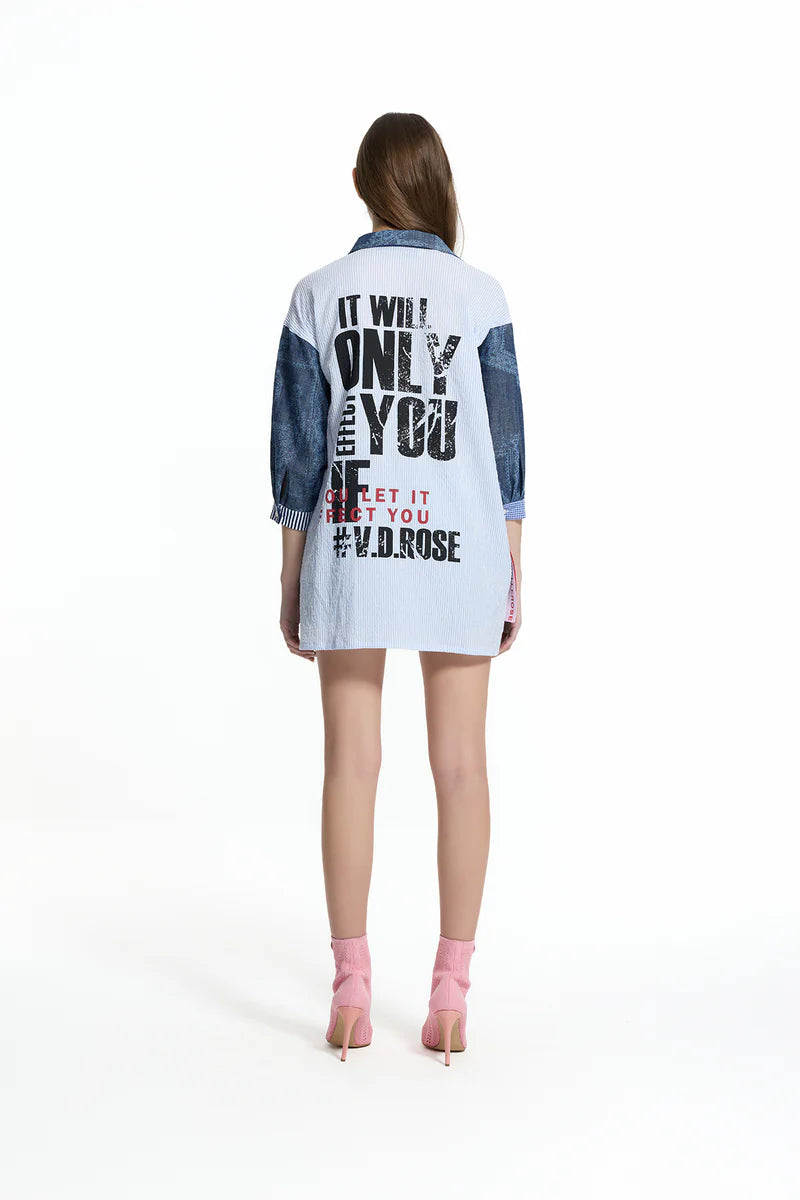 CAMISA VDR MULTICOLOR IT WILL ONLY  AFFECT YOU IF YOU LET - Carla Valente