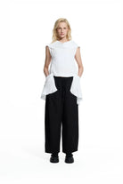 BLUSA VDR ASSIMÉTRICA COM TEXTURA ENRUGA - Carla Valente