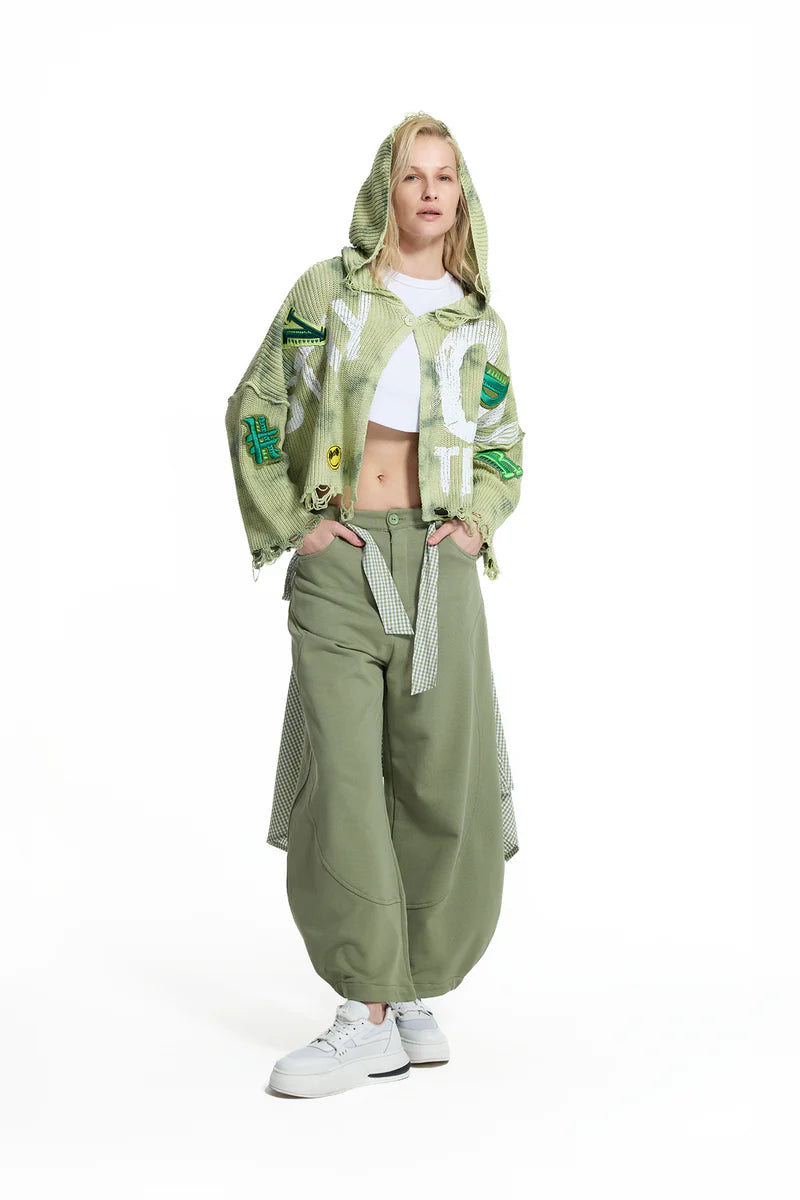 SWEATER VDR DE MALHA CROPPED COM CARAPUÇO - Carla Valente