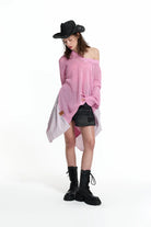 CAMISOLA VDR DE MALHA DECOTE EM V COM FOLHO EM TECIDO RISCAS - Carla Valente