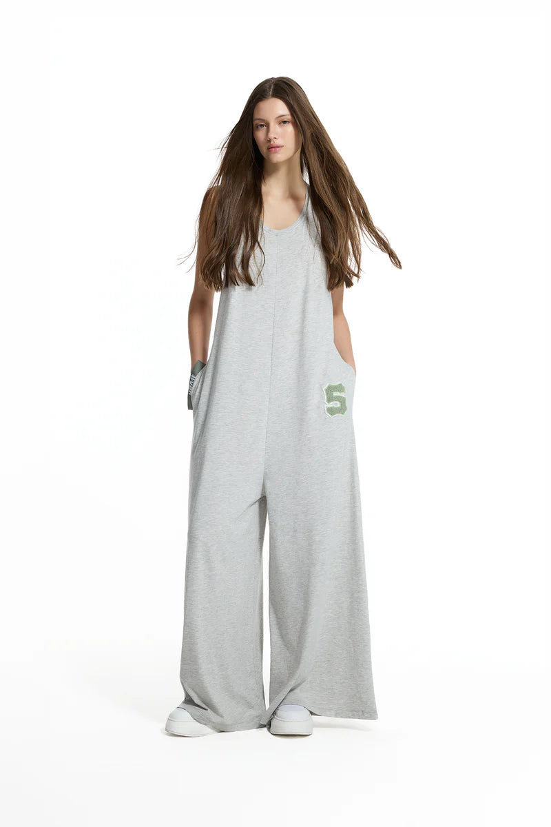JUMPSUIT VDR  WIDE LEG MANGA CAVA - Carla Valente