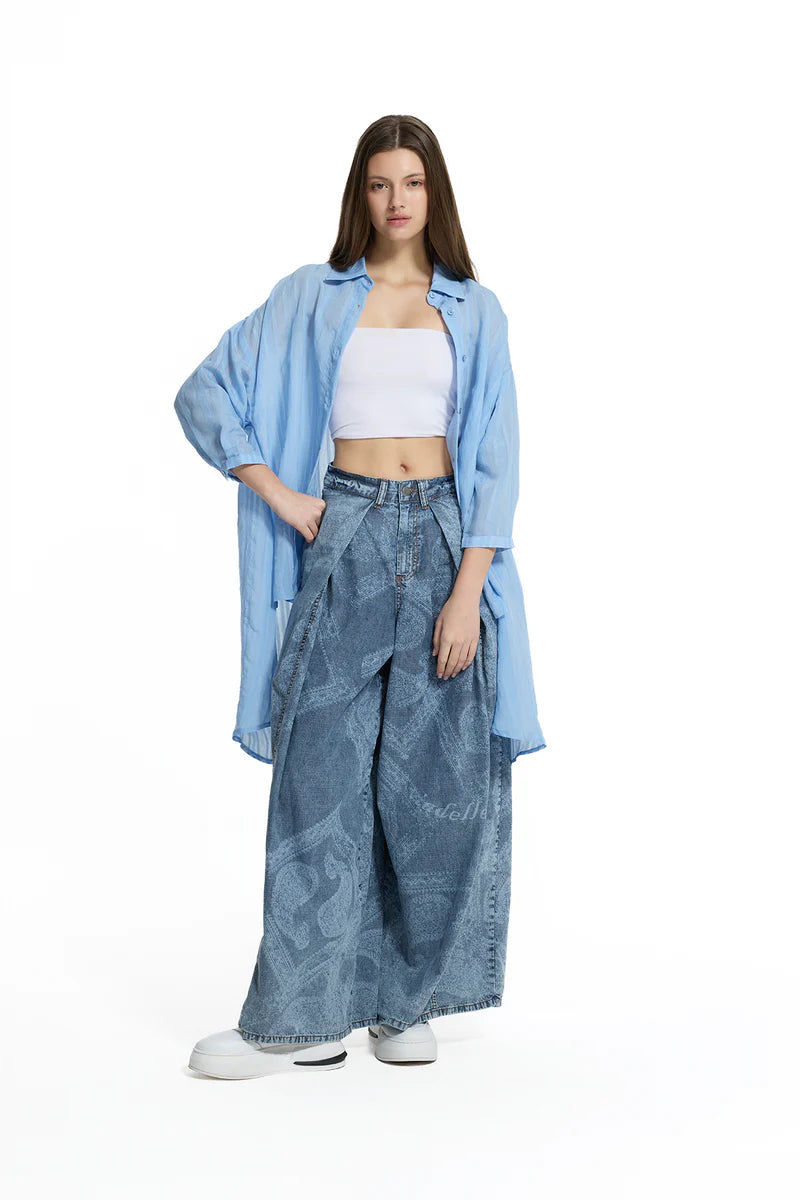 CAMISA VDR FLUÍDA COM RABONA - Carla Valente