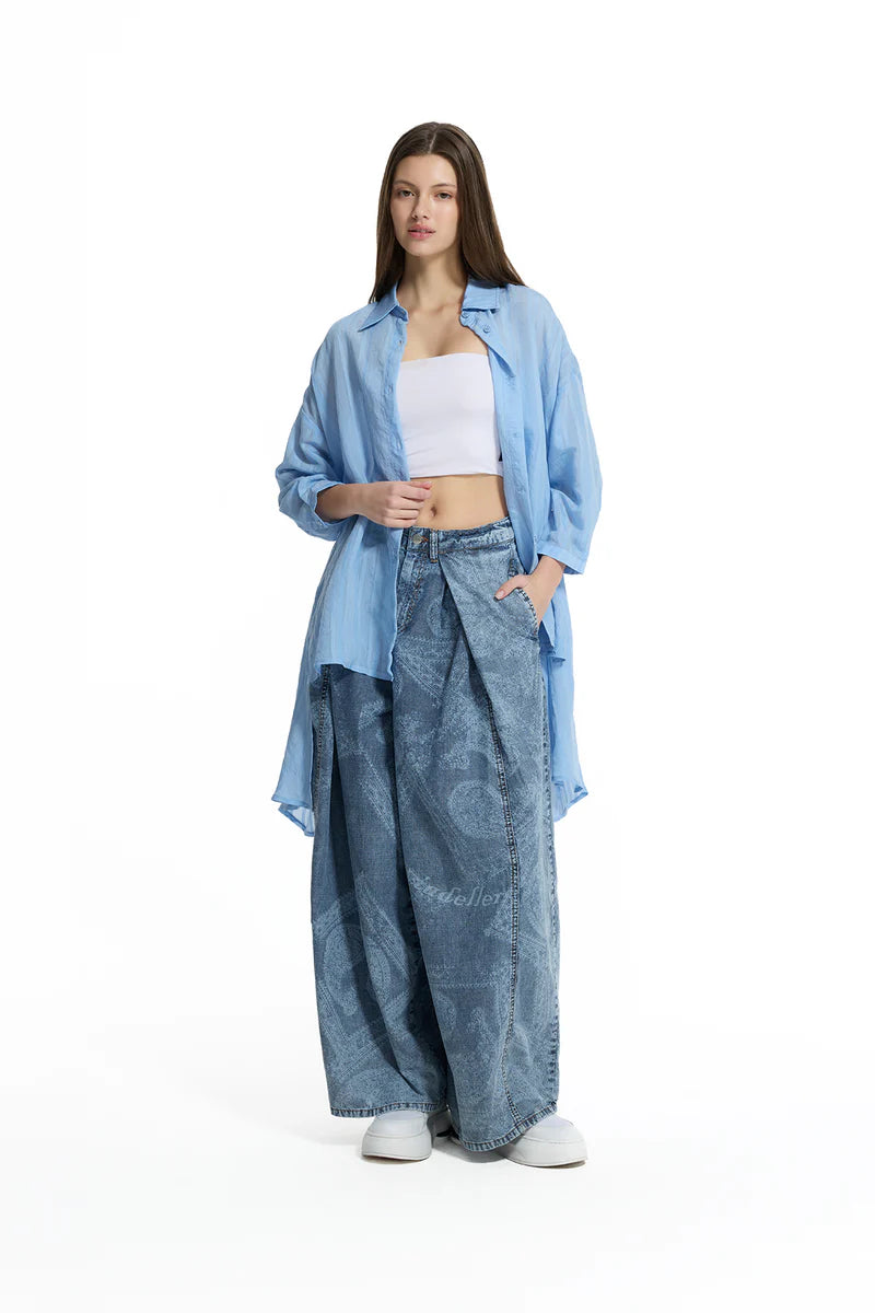 CAMISA VDR FLUÍDA COM RABONA - Carla Valente