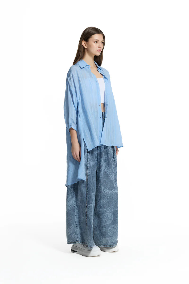 CAMISA VDR FLUÍDA COM RABONA - Carla Valente