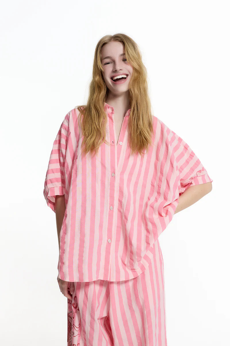 CAMISA VDR AS RISCAS COM PLISSADO NAS COSTAS - Carla Valente