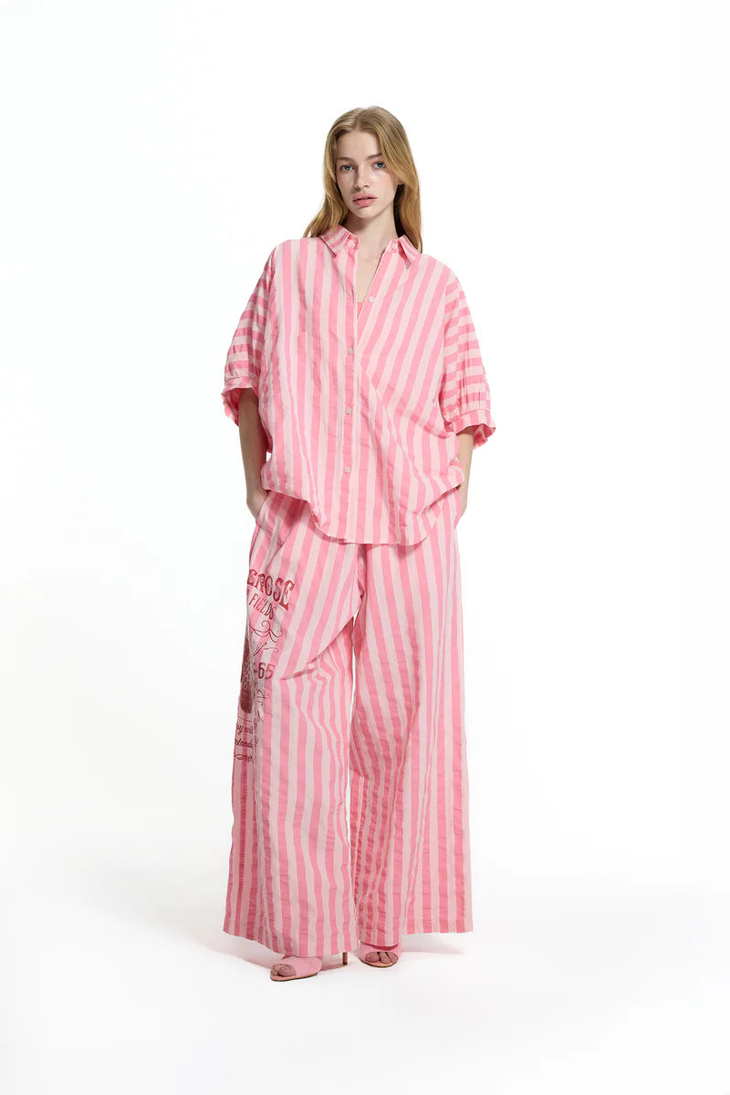 CAMISA VDR AS RISCAS COM PLISSADO NAS COSTAS - Carla Valente