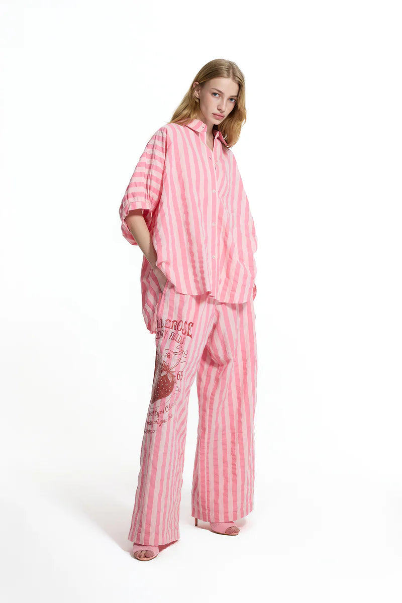 CAMISA VDR AS RISCAS COM PLISSADO NAS COSTAS - Carla Valente