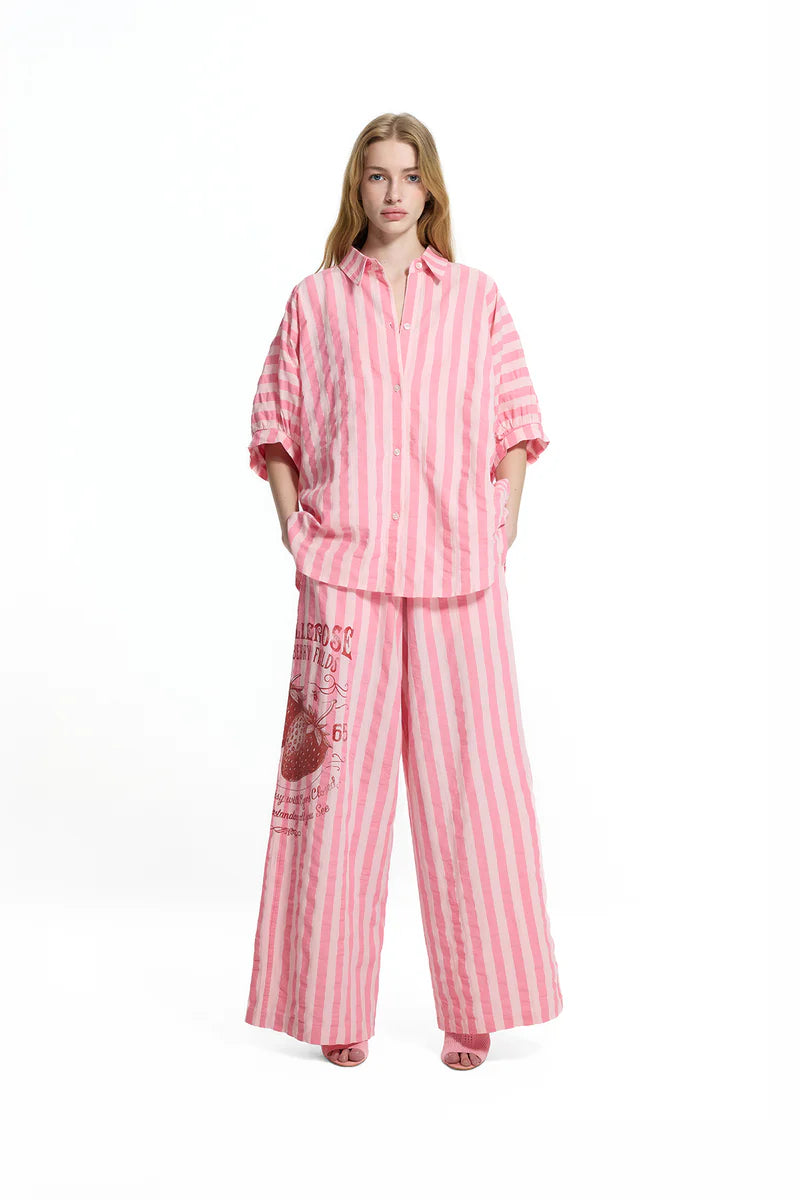 CAMISA VDR AS RISCAS COM PLISSADO NAS COSTAS - Carla Valente