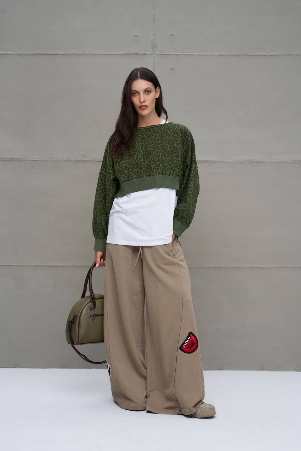 SWEATSHIRT VDR CROPPED ANIMAL PRINT - Carla Valente