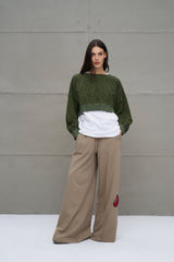 SWEATSHIRT VDR CROPPED ANIMAL PRINT - Carla Valente