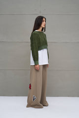 SWEATSHIRT VDR CROPPED ANIMAL PRINT - Carla Valente