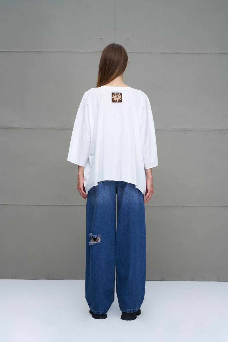 T-SHIRT VDR OVERSIZED  “BE FREE LET’S BE - Carla Valente
