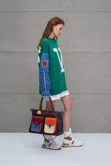 SWEATSHIRT VDR BORDADA V MANGAS GANGA - Carla Valente