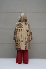 CASACO VDR LONGO OVERSIZE PADRÃO LETRAS - Carla Valente