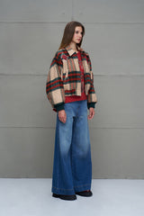 BOMBER VDR XADREZ C/PATCHES - Carla Valente