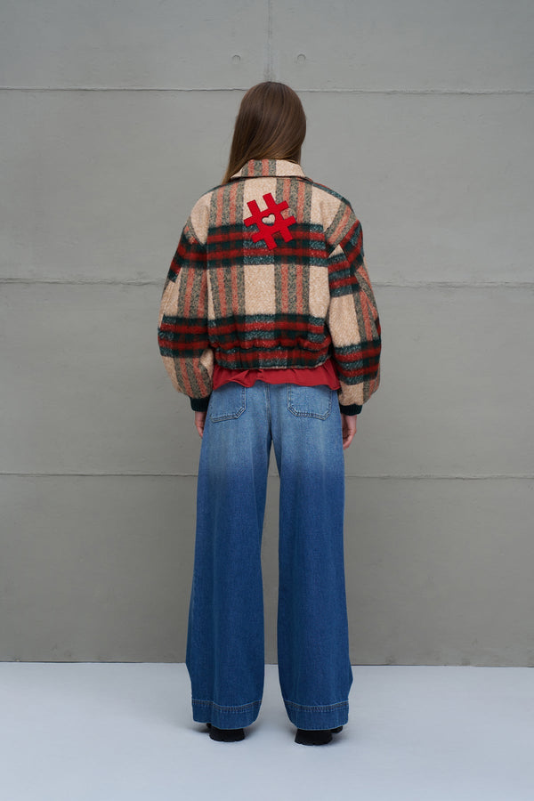 BOMBER VDR XADREZ C/PATCHES - Carla Valente