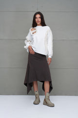 SWEATSHIRT VDR FAUX FUR ESTAMPA E FUROS - Carla Valente