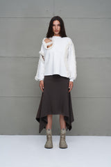 SWEATSHIRT VDR FAUX FUR ESTAMPA E FUROS - Carla Valente