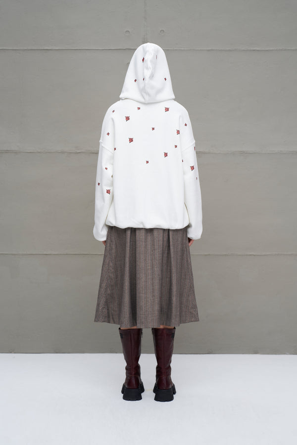 SWEATSHIRT VDR ROSAS CAPUZ - Carla Valente