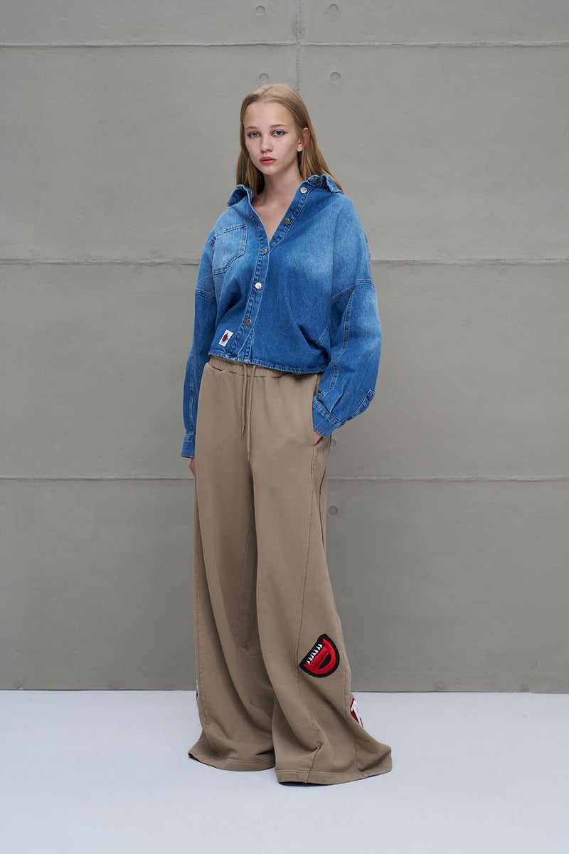 CALÇA VDR OVERSIZE COM PATCHES - Carla Valente